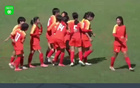 中國女足U16大勝烏茲U16，伊戴帽，蔣靜璇世界波進球。