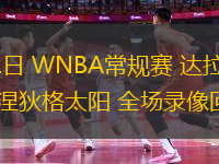 06月21日 WNBA常規(guī)賽 達(dá)拉斯飛翼vs康涅狄格太陽(yáng) 全場(chǎng)錄像回放