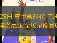 04月29日 意甲第34輪 烏迪內(nèi)斯vs博洛尼亞 全場(chǎng)錄像回放